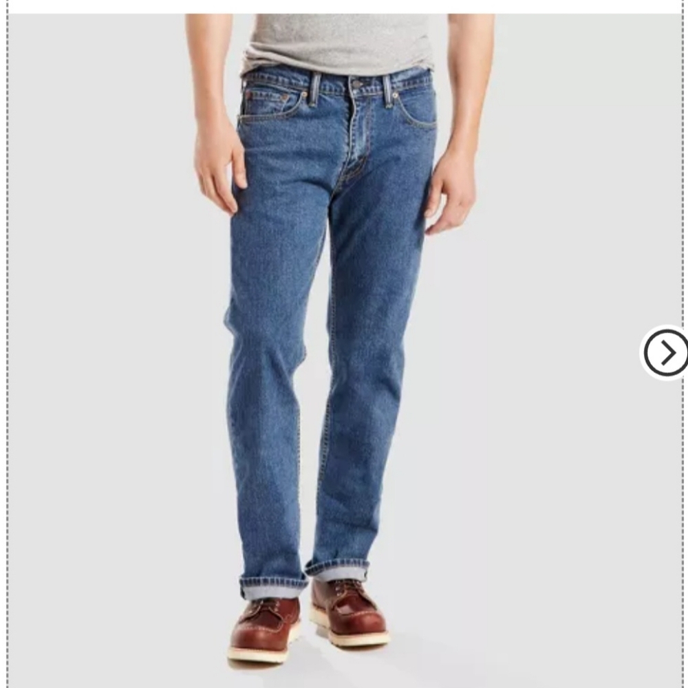 LEVI'S 505 STRAIGHT LEG JEANS SIZE 36/32